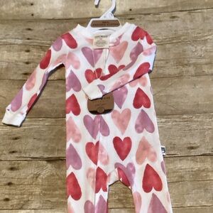 Kids Heart Print One Piece